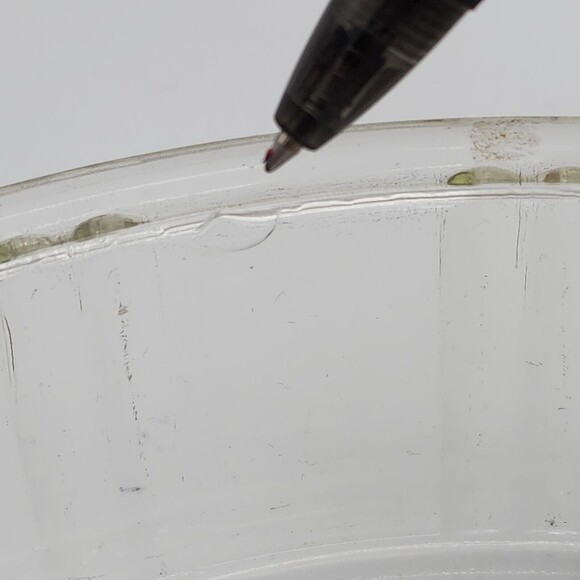 Baking Bundt Cake Pan Jello Mold Clear Glass Vintage McKee Queen Anne Glasbake - Picture 11 of 11